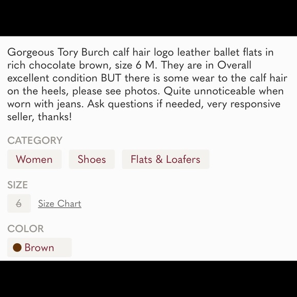 Tory Burch brown ballet flats - Picture 8 of 8